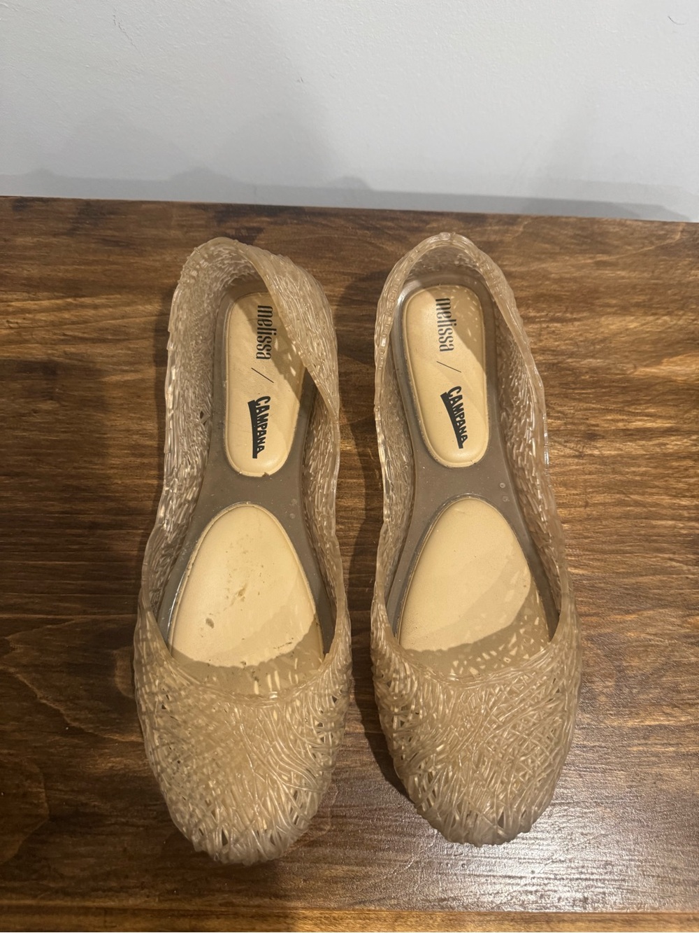 Melissa Beige Jelly Flats for Women